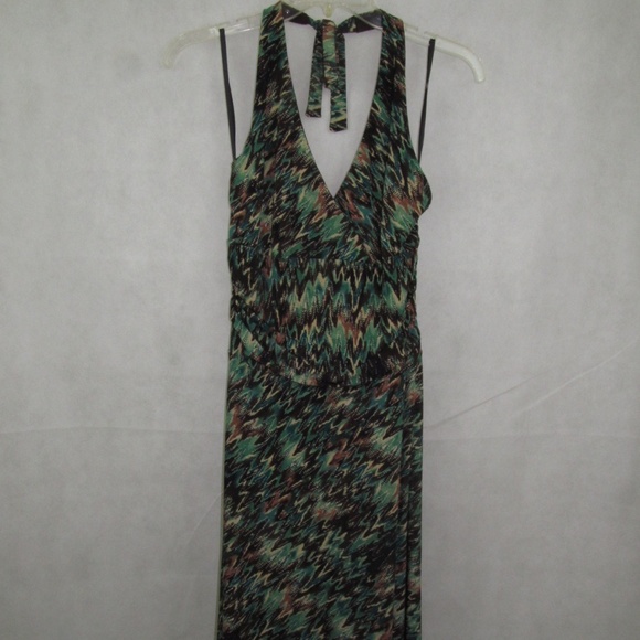 AGB Dress Halter Size 6 Stretch Multi Color USA - Picture 4 of 8